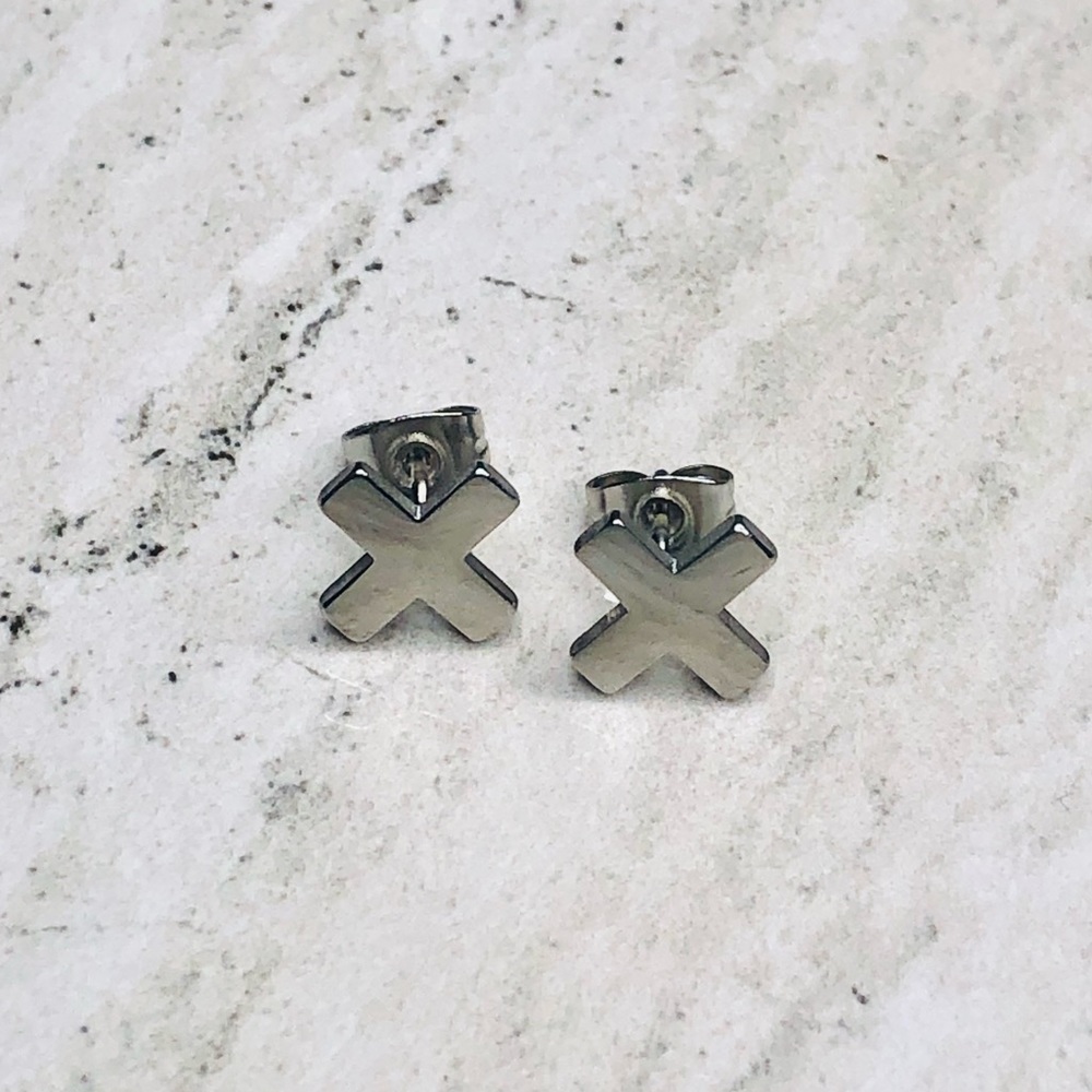 Surgical Steel Cross Earrings
